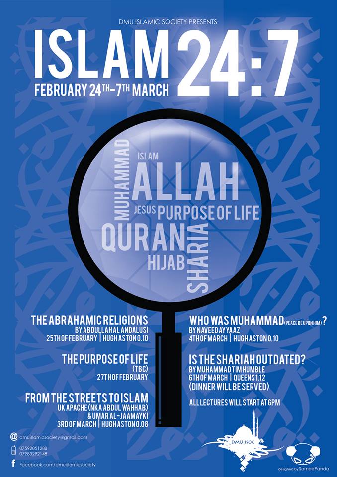 Lecture: The Abrahamic Religions lecture at De Montfort&nbsp;University