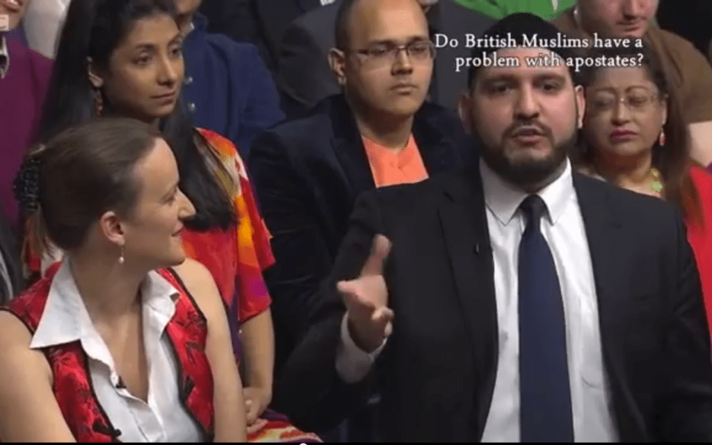 Video: BBC 1 ‘Big Questions’: British Muslims & Apostates, Is UK culture hostile to men, and is there a stigma against stay-at-home&nbsp;mothers?