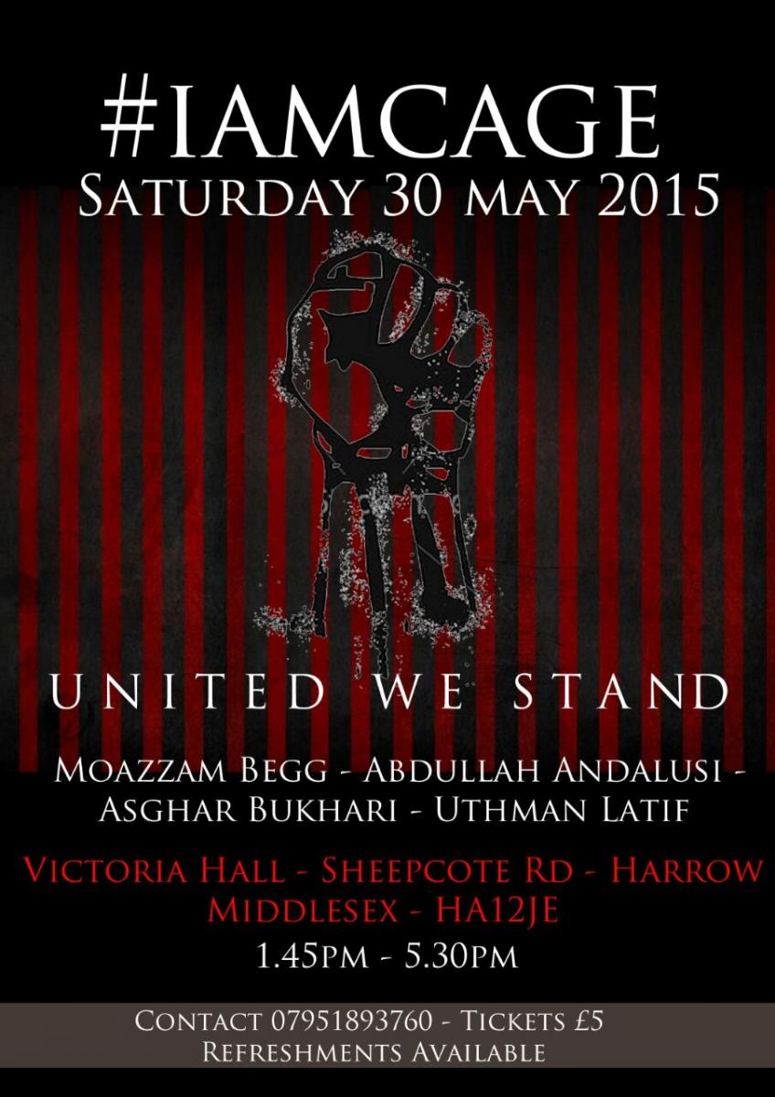 Event: ‘#IAMCAGE: United we Stand’ [Harrow, London, UK 30th May&nbsp;2015]