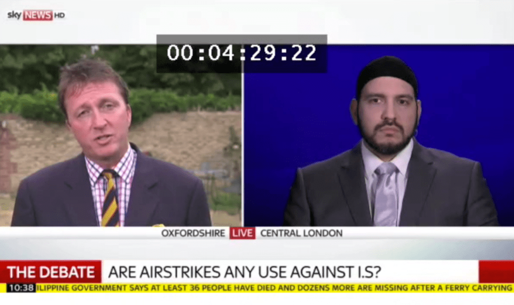 My Sky News Debate with British Colonel on UK military intervention in Syria (against&nbsp;ISIS)