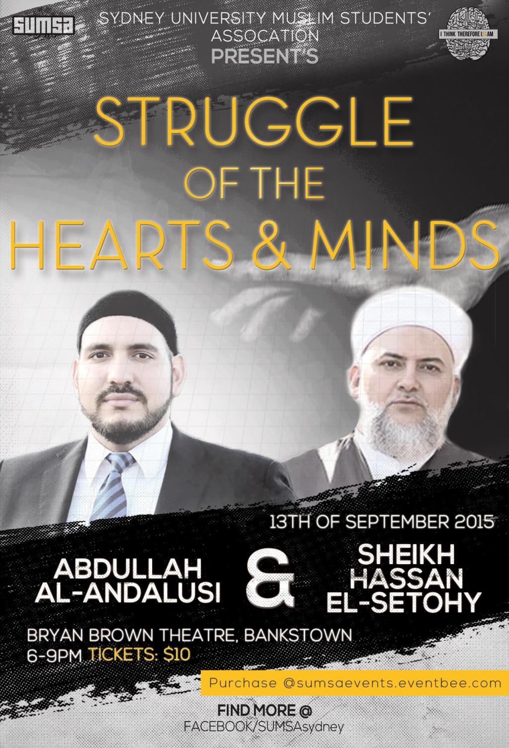 EVENT: THE STRUGGLE OF HEARTS & MINDS [Sydney, Bankstown, Australia] 6pm, Sunday 13th September&nbsp;2015