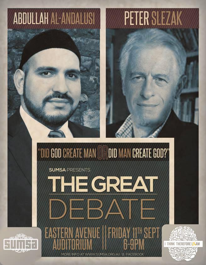 DEBATE: DID GOD CREATE MAN OR DID MAN CREATE GOD? [SYDNEY, AUSTRALIA,&nbsp;11/09/15]