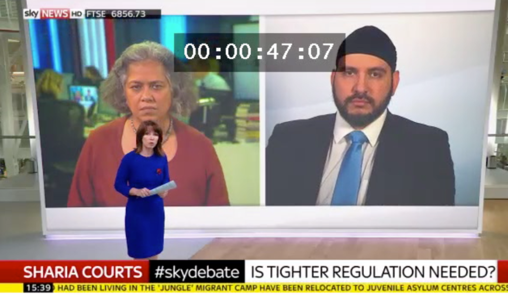 SKY NEWS DEBATE: Should Sharia ‘Courts’ [Councils] be Regulated by UK&nbsp;Government?