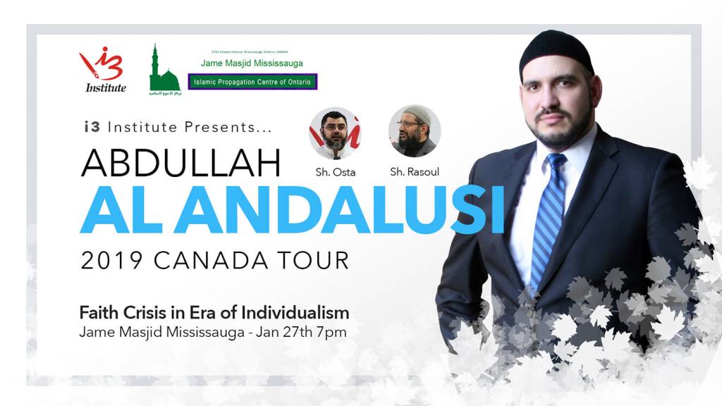 Event: Faith Crisis in the Era of Individualism [27th Jan 2019, Coopers Mosque, Mississauga, Ontario,&nbsp;Canada]