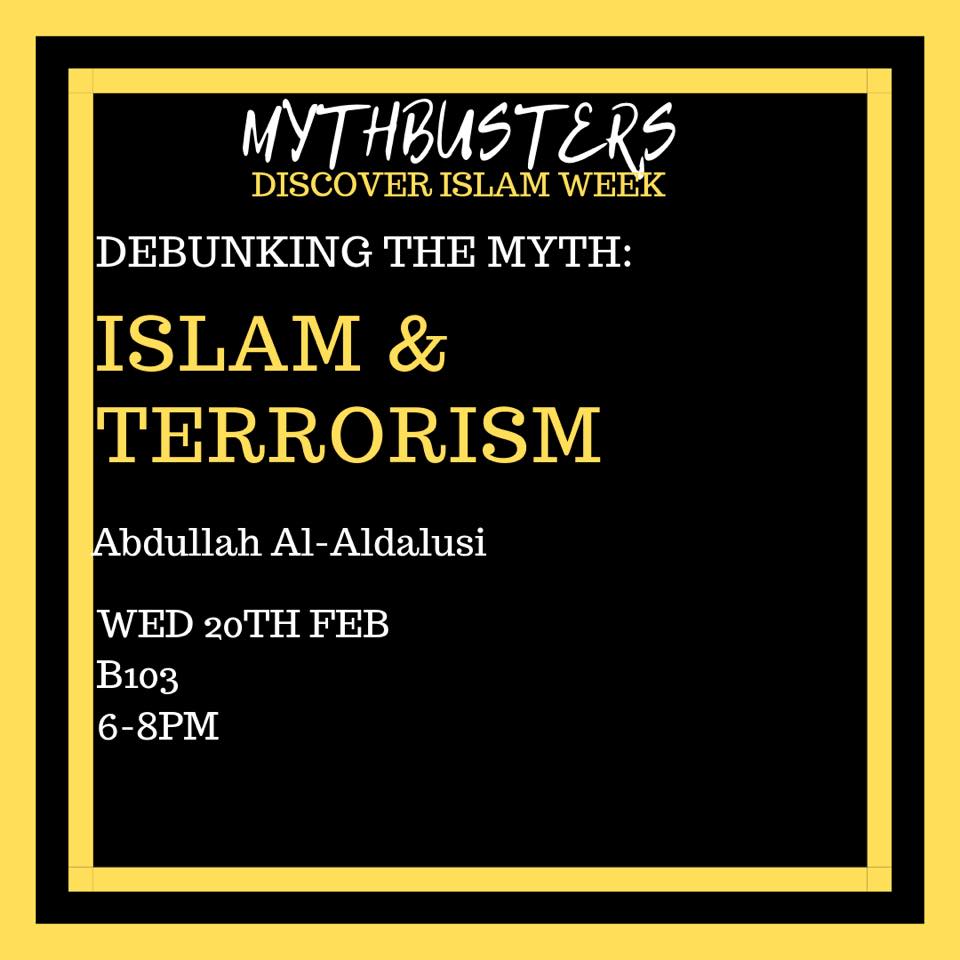 Event: ‘Debunking the myth: Islam and Terrorism’, SOAS, London, 20th Feb&nbsp;2019
